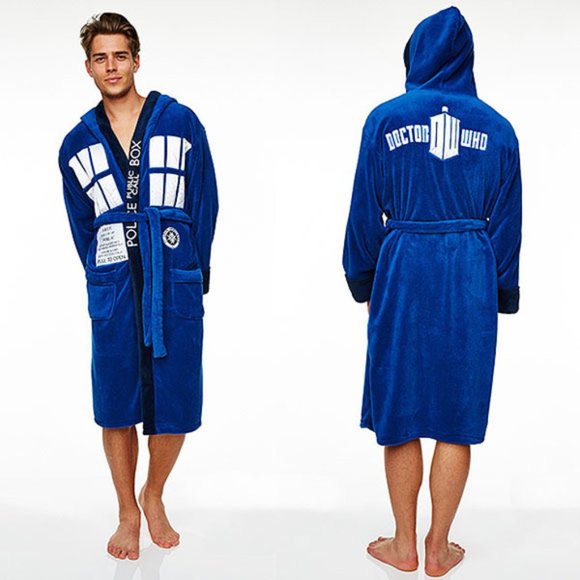Doctor Who Other - Doctor Who Thick Plush Hooded Tardis Robe